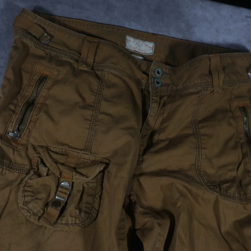 Polo Jeans Co Ralph Lauren Cargo Pants Brown 12 - Picture 2 of 9